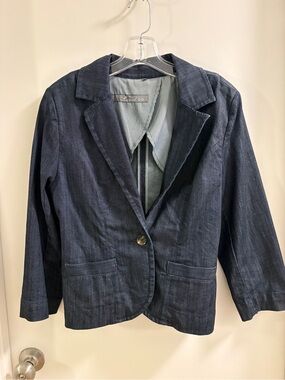 Level 99 Dark Navy Single-Button Blazer - EUC - Medium